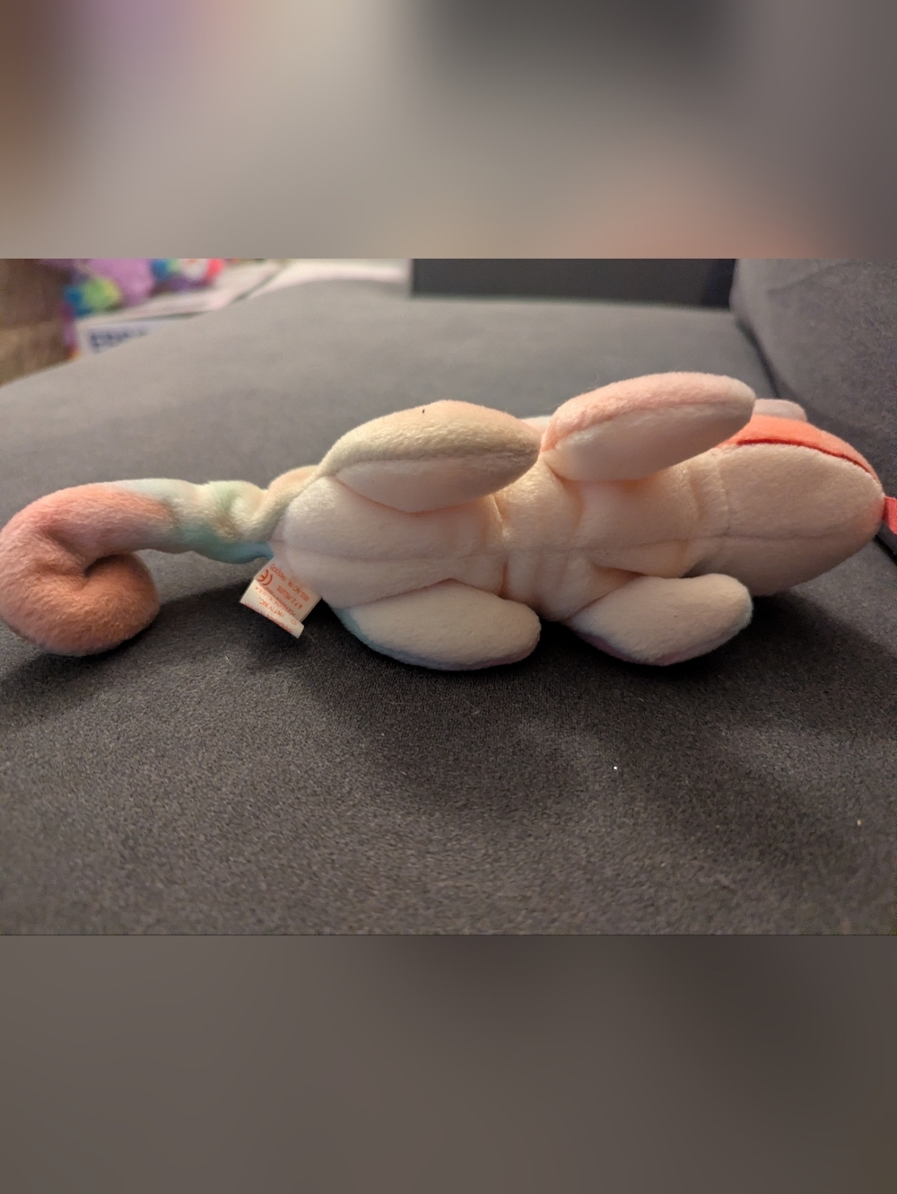 Ty Beanie Baby Iggy the Iguana 1997 Pastel Tie Dye Retired Plush Toy - Picture 4 of 7